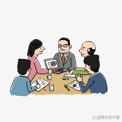 远程团队视频会议沟通误解表情混乱漫画