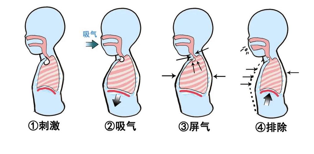 换季哮喘患者户外气道防护示意图