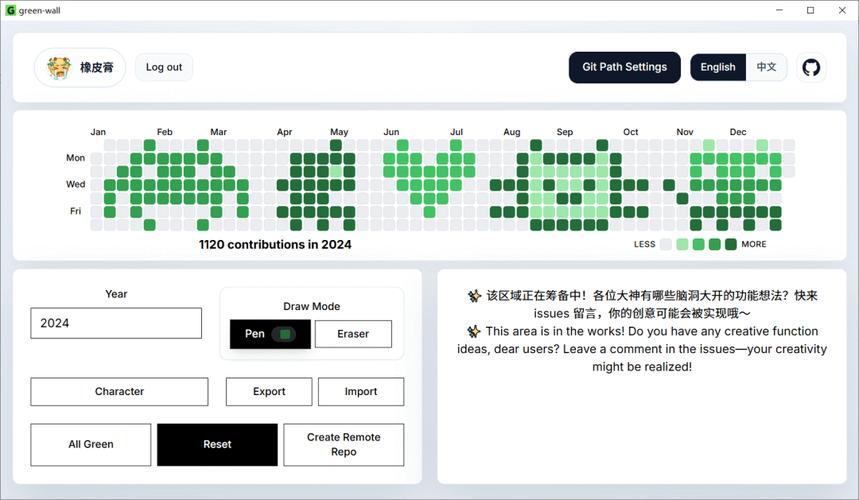 GitHub开源项目贡献记录页面