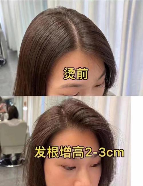 细软塌摩根烫发根定型发型设计示意图