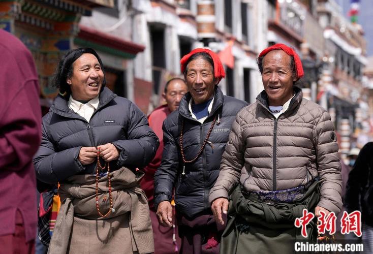 八廓街清晨转经的人群