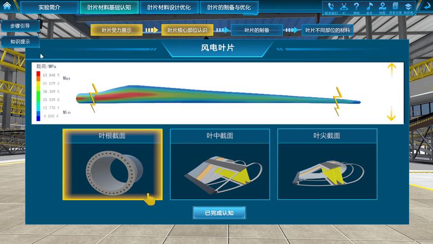 海上风力发电机叶片翼型流体仿真云图