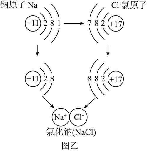 氯化钠形成过程微观示意图