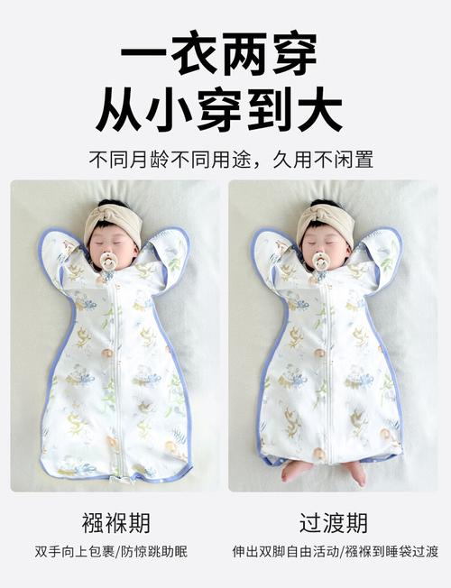 婴儿防窒息睡袋使用示范图