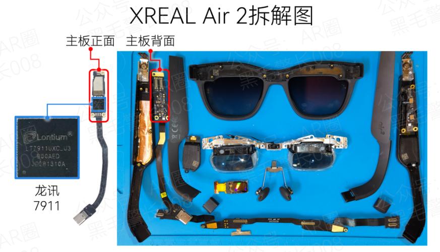 消费级AR眼镜光波导模组拆解图