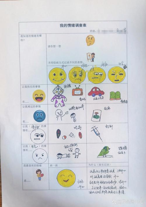 情绪调节情绪日记手账记录图