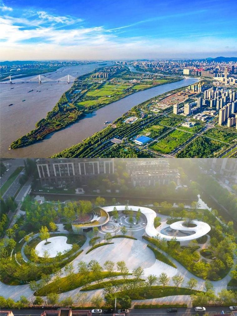 南京江心洲数字孪生生态岛场景实拍