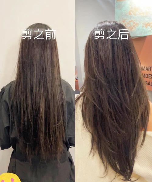 圆脸女孩贴头皮直发与蓬松卷发对比效果图