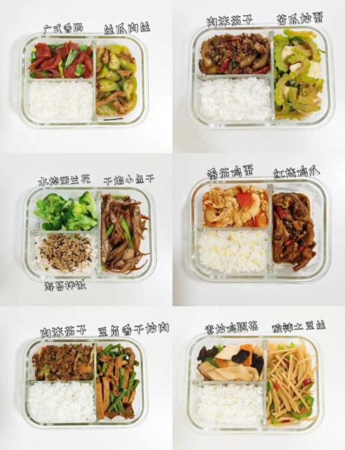 家庭备餐一周分装盒健康食材