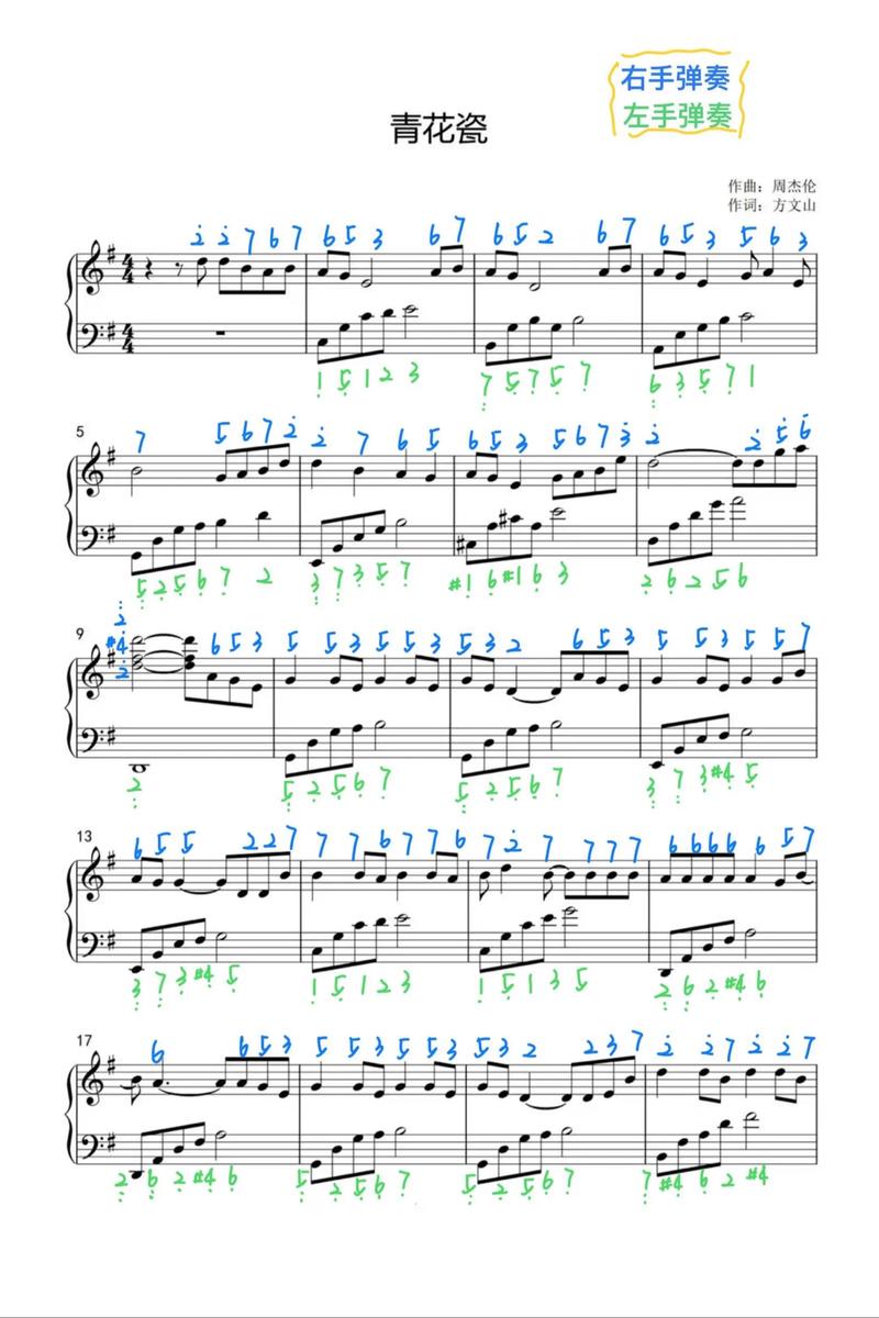 钢琴初学者弹奏流行歌曲