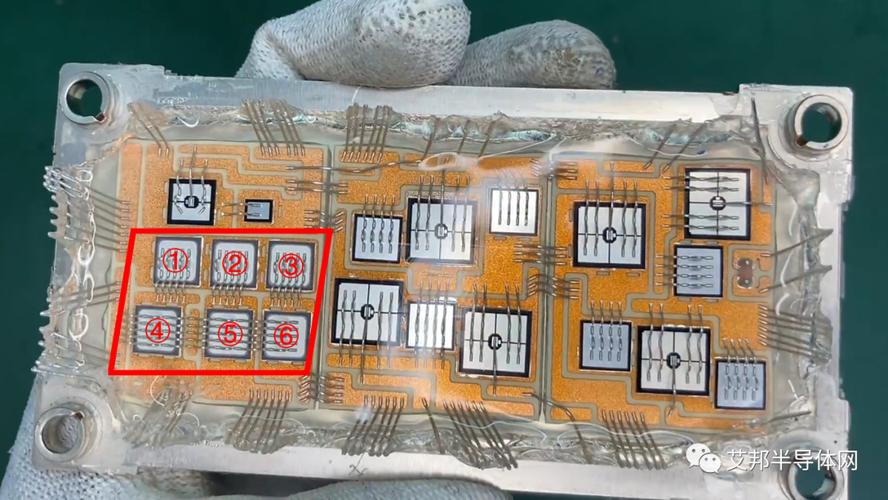 感应加热设备IGBT功率模块拆解对比图