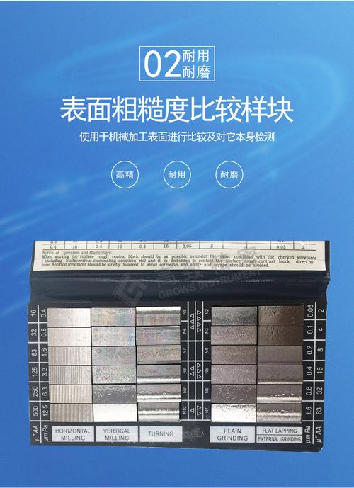 精密加工轴类零件表面粗糙度对比样块