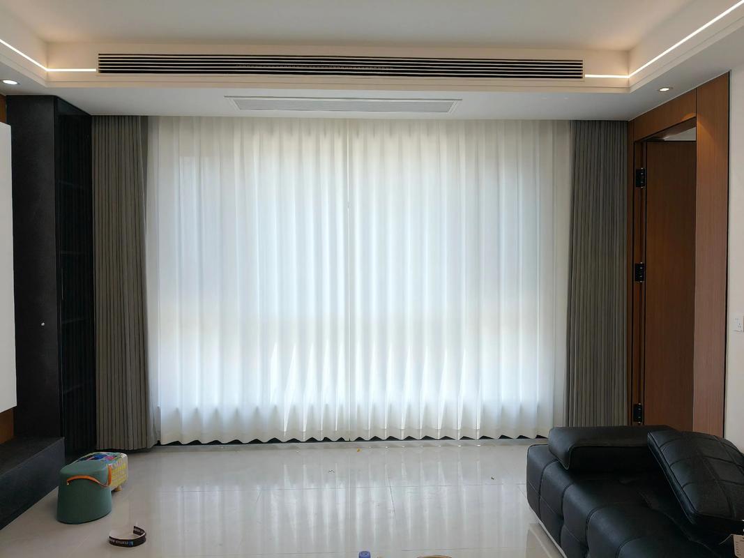夏季隔热遮光窗帘实景对比