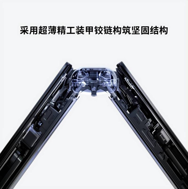 折叠屏手机铰链内部结构特写