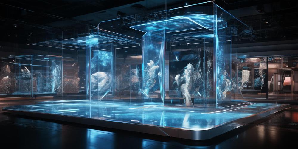 元宇宙虚拟商业展厅建模效果图