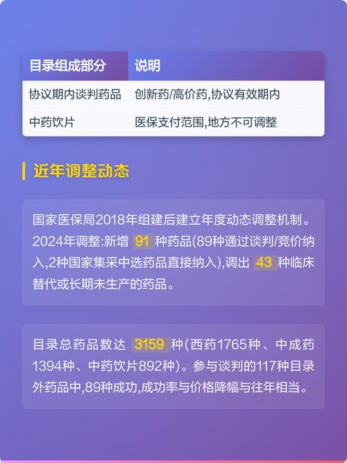 2024版中国国家医保目录分类说明图