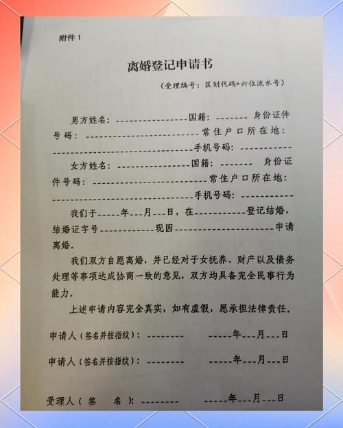 离婚登记撤销申请必备材料清单示意图