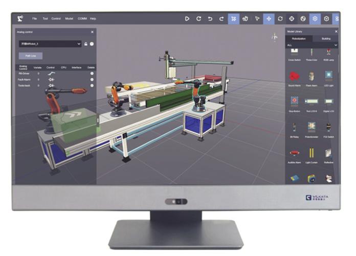 机械专业实训车间学生提交的数字映射3D模型界面