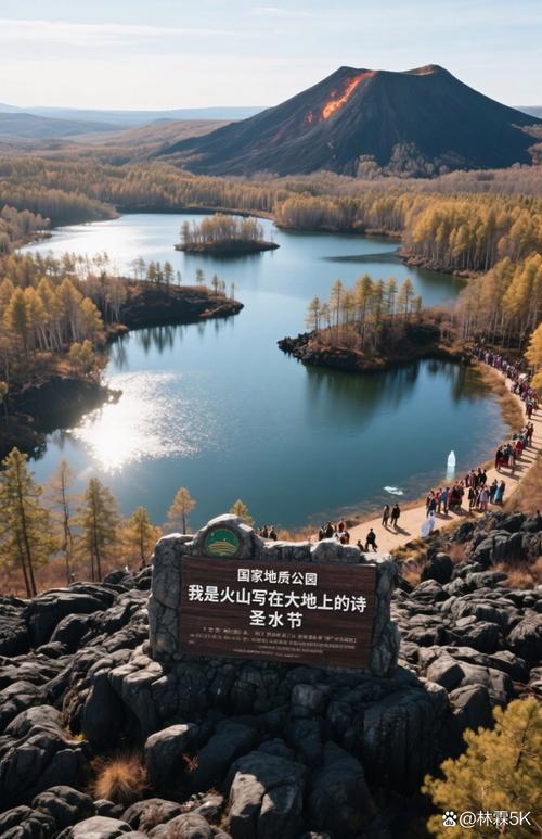 黑龙江五大连池火山堰塞湖晨景