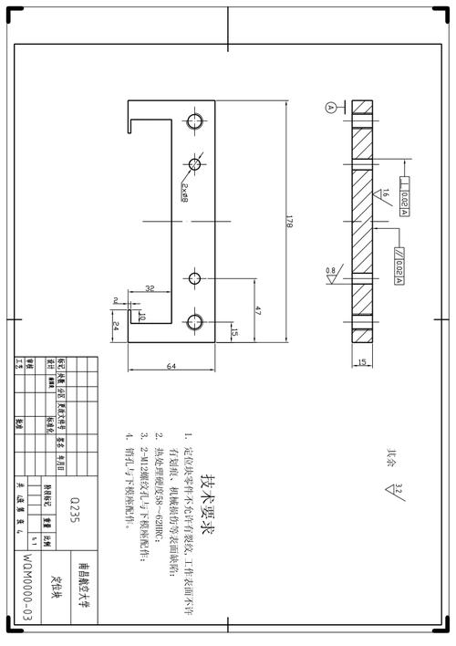 钣金冲压冲裁零件搭边布置示意图