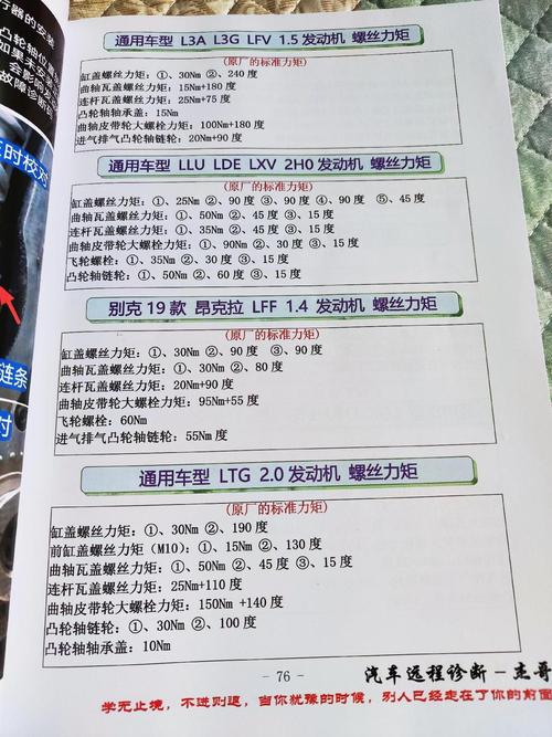 修好装车，这两个扭矩数据错不得