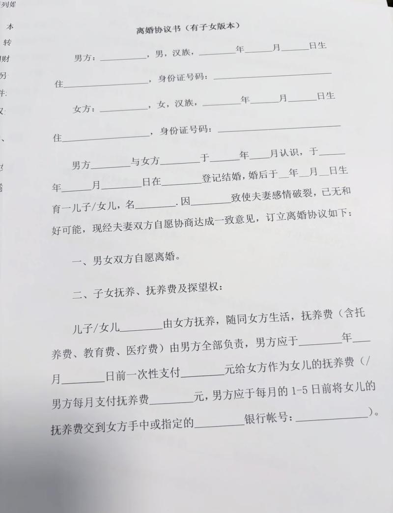 离婚共同财产手写清点记录