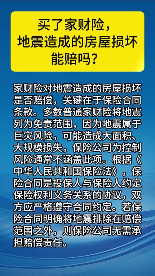 家财险条款地震责任除外项实拍