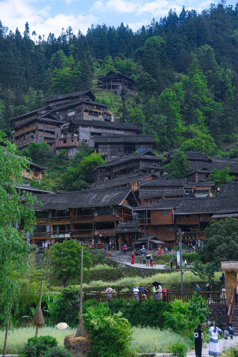 黔东南苗寨隐秘观景视角