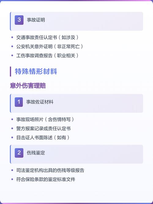 寿险理赔常用材料整理手写清单