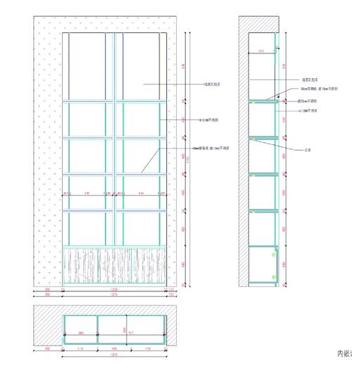 定制隔断柜防潮处理施工图