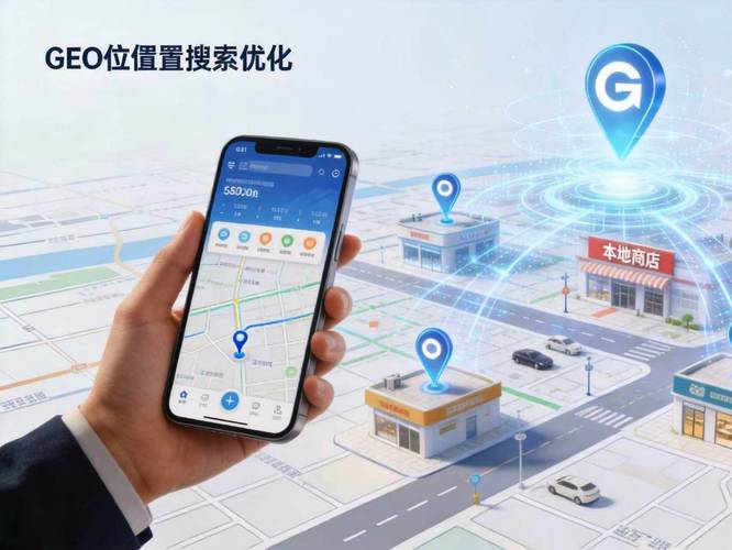 GEO地理定位优化网站区域流量分布图