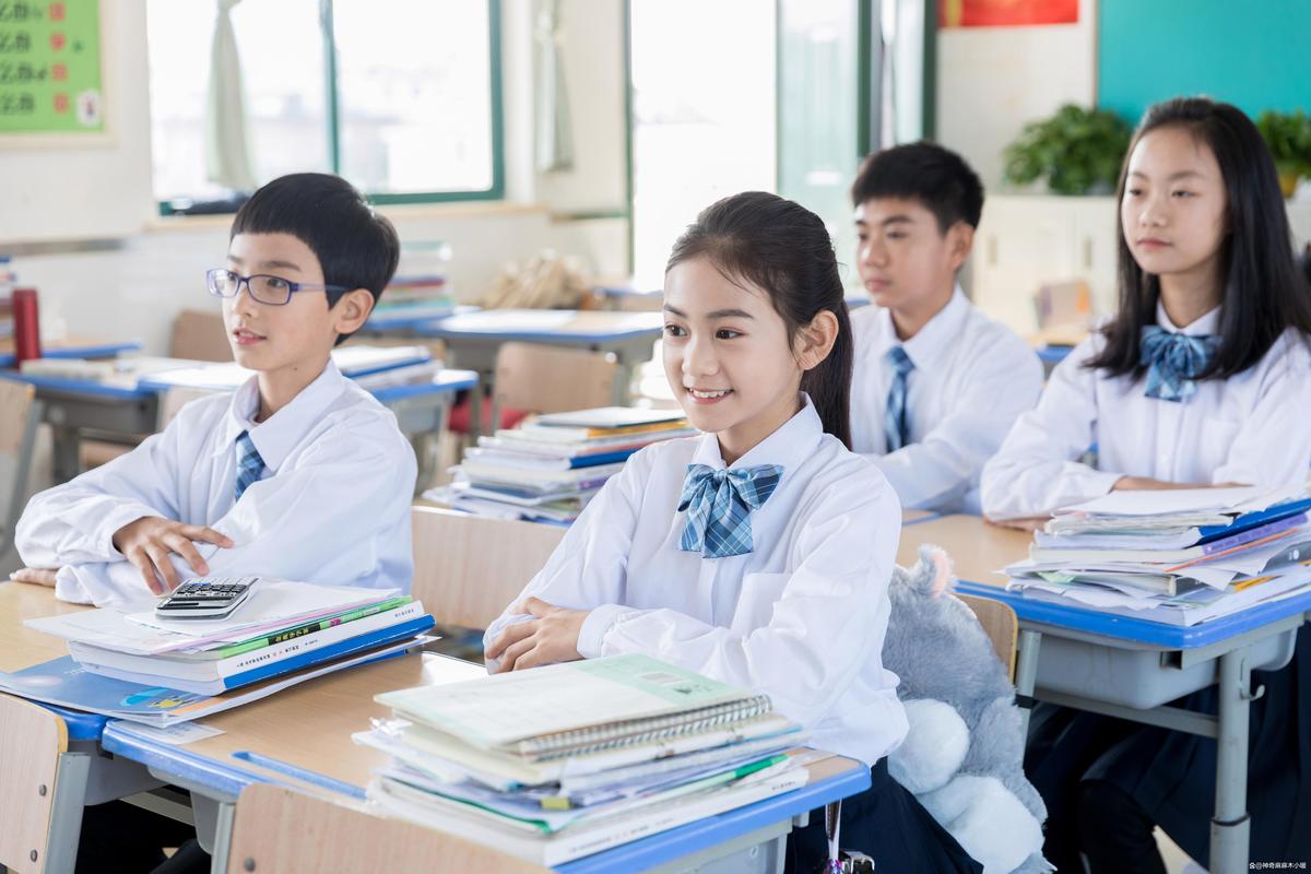 教室里同桌交流学习场景