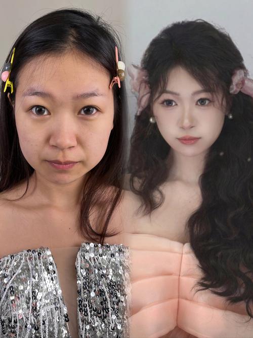 LR套用滤镜导致肤色失真前后对比图