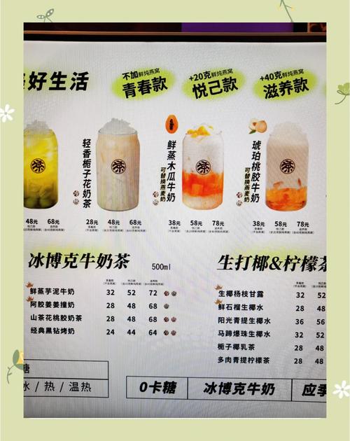 网红高价奶茶价签对比实拍