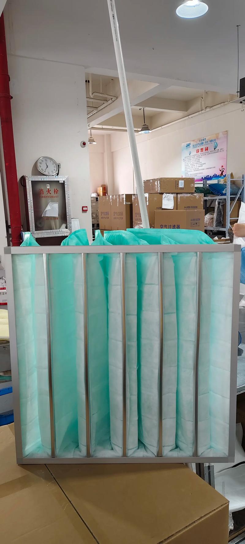 工业袋式过滤器容尘量对比实拍图