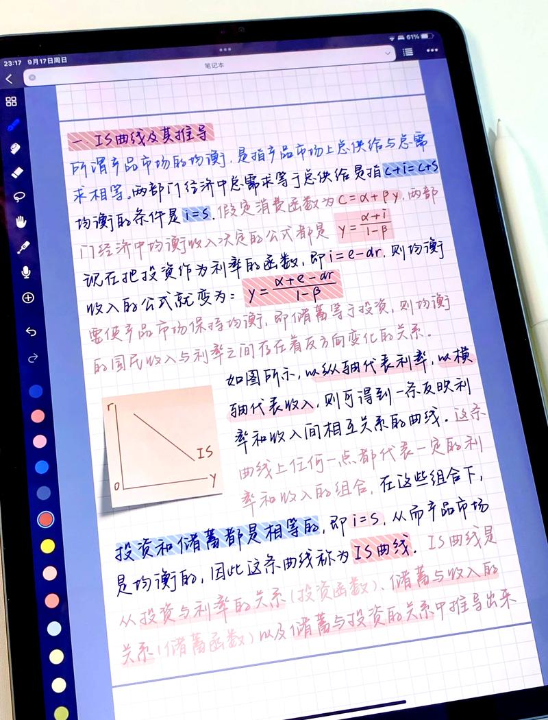 iPad分屏使用GoodNotes手写笔记场景