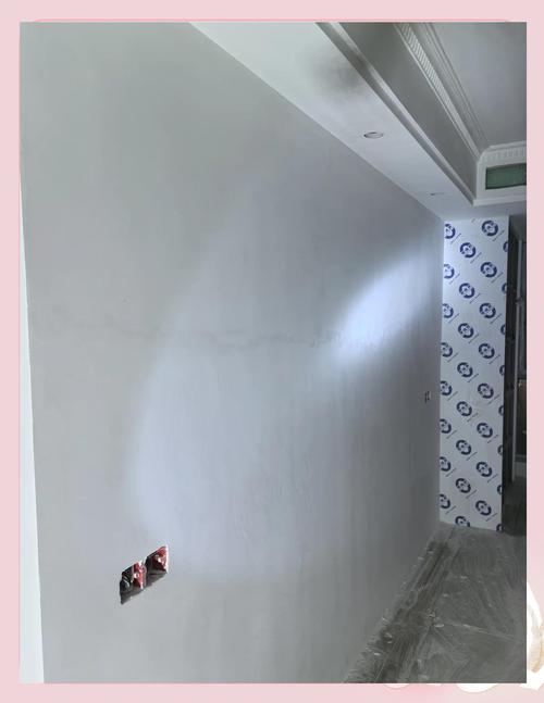 旧房墙面铲除对比耐水腻子测试