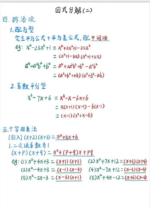 小学数学课本因式分解公式页特写