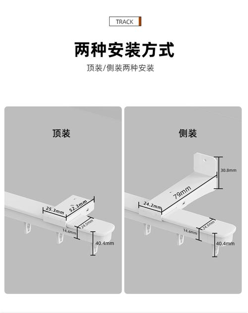 家装纱帘轨道安装平整度验收示意图