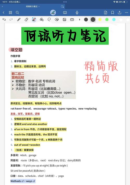 雅思托福错题本整理实拍