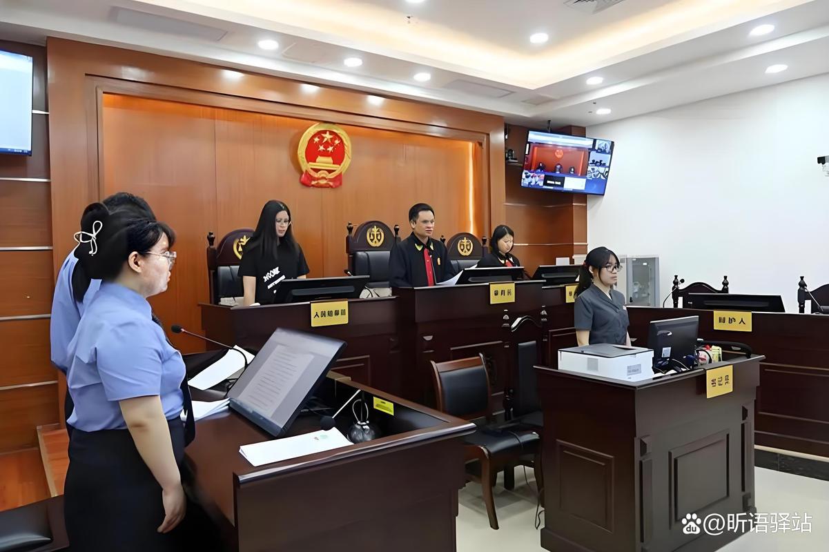 争夺孩子抚养权的父母法庭场景