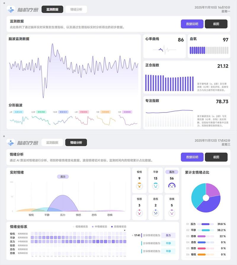 工人使用失意安慰包触屏选择情绪界面