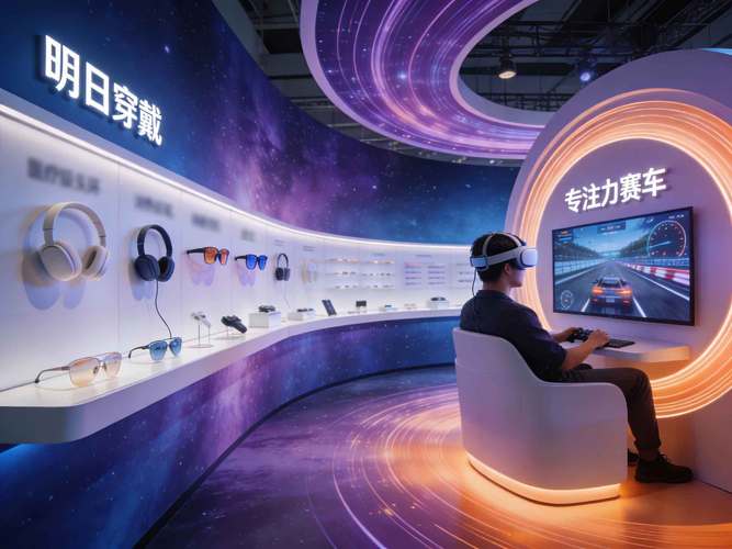 脑机接口技术展览展示体验区现场