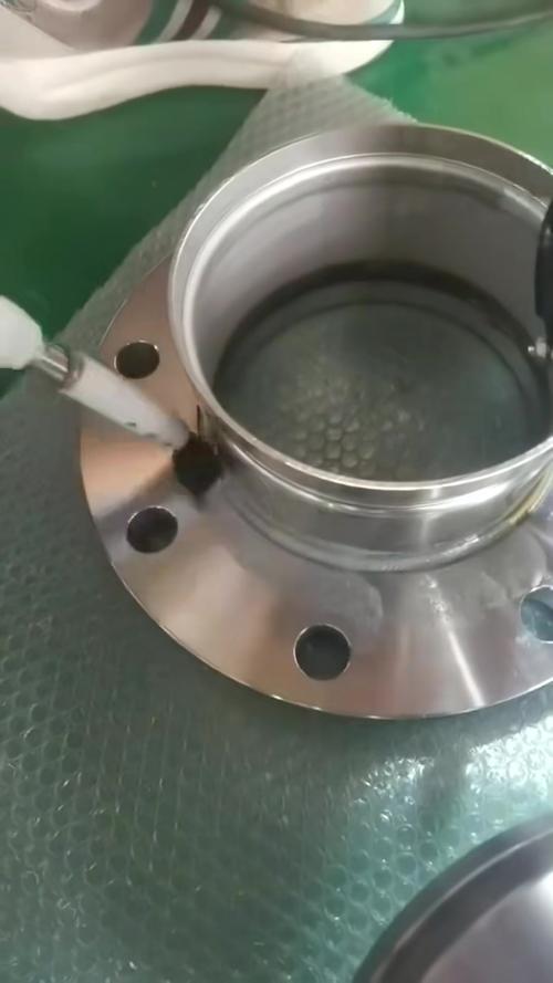 不锈钢杀菌机焊缝粗糙细节图
