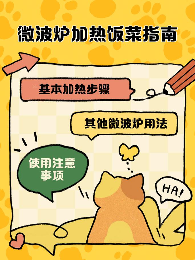 正确使用微波炉加热预制菜步骤示意图