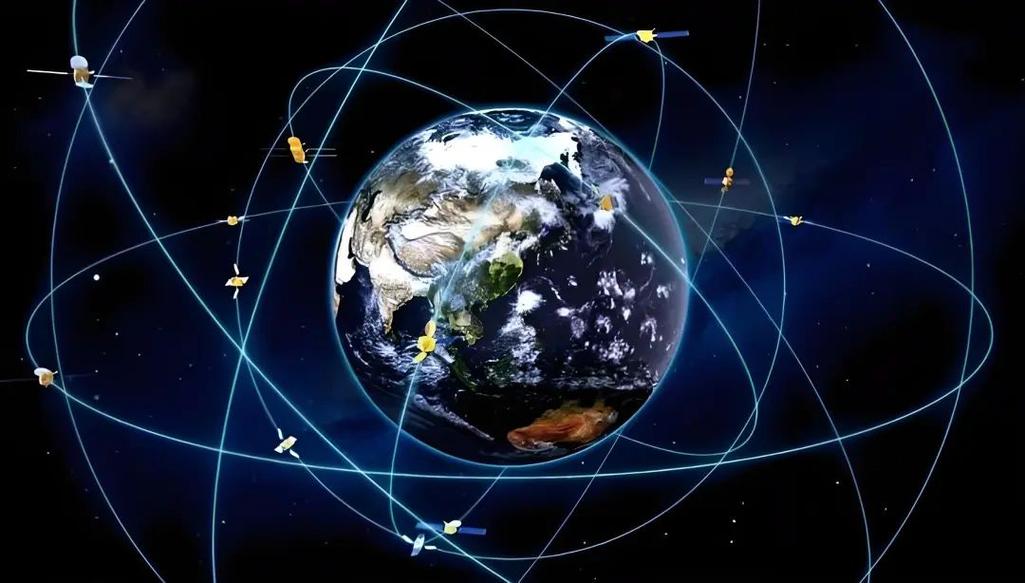 北斗卫星导航系统全球组网示意图