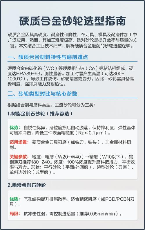 砂轮材质选择的核心逻辑