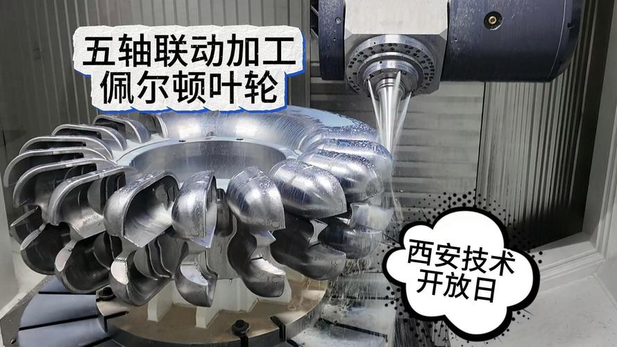 数控磨床五轴联动加工叶轮现场