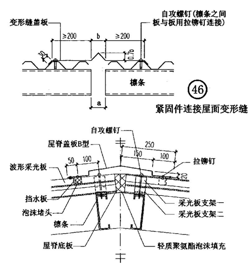 防中子板接缝搭接密封节点图