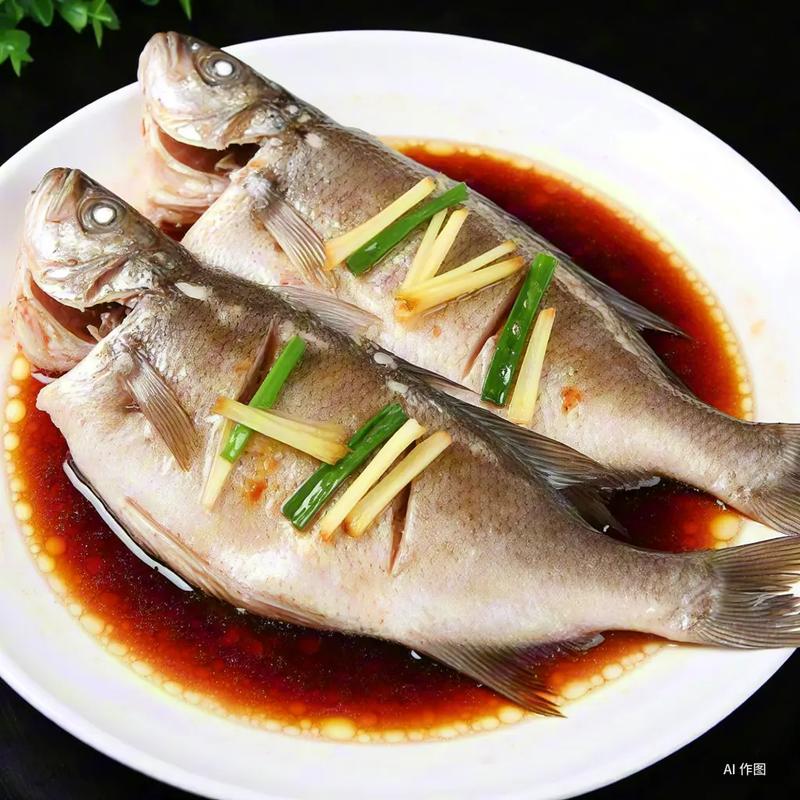 清蒸溪鱼特写